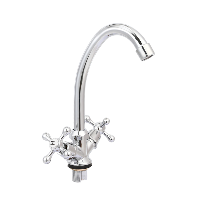 TY1018 double handle kitchen mixer with foot